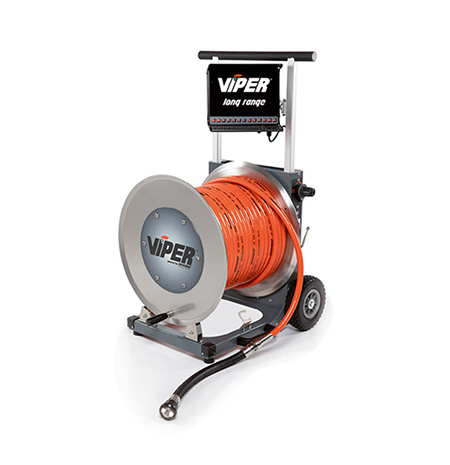 Produktabbildung der VIPER® long range Spülkamera - Professionelles Werkzeug für Kanaltechnik Unternehmen